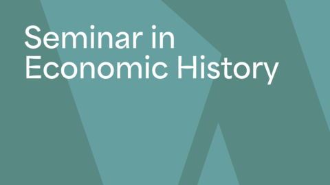 Two-toned teal graphic background with the name of the seminar in white on top