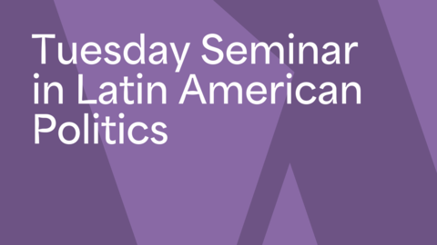 Two-toned purple graphic background with the name of the seminar in white on top.