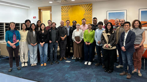 Group photo of the 2024-2025 Graduate Student Associates and select Weatherhead staff.