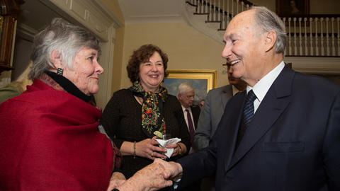 Image of His Highness the Aga Khan at the Reception