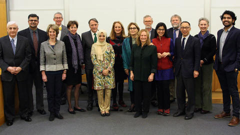Image of panelists and board members from Bhutto Leadership Program assembly