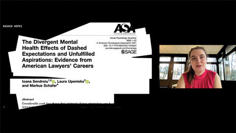 Ioana Sendroiu presents her research on Zoom