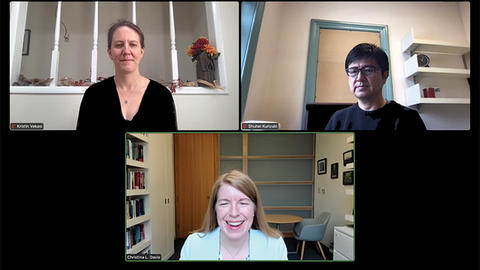 Participants speak on Zoom