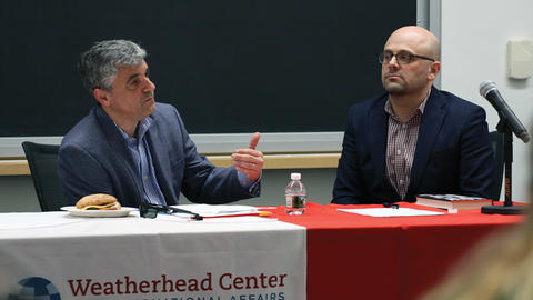 Image of How Democracies Die Forum speakers