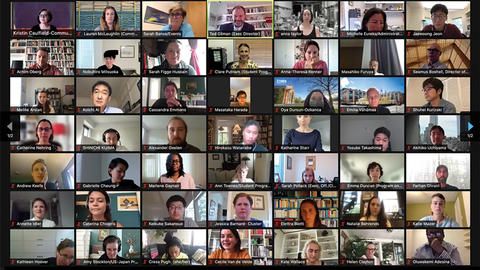 Zoom screenshot of attendees at WCFIA Orientation