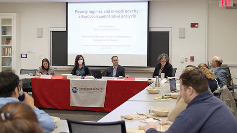 The Weatherhead Research Cluster on Comparative Inequality and Inclusion present their research at the Weatherhead Spotlight.