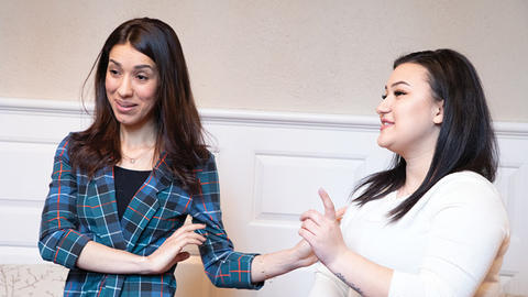 Image of Nadia Murad and Shahnaz Osso