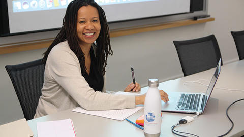 Image of Charmaine Nelson at the Weatherhead Forum