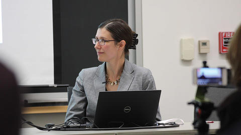 Image of Hilary Holbrow at the Weatherhead Forum
