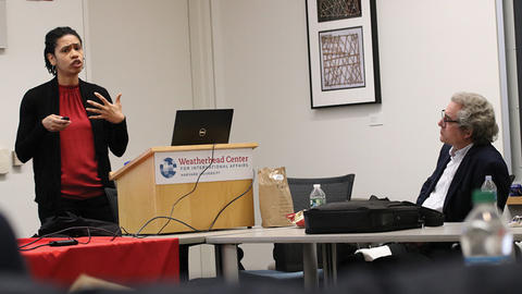 Image of Afro-Latin American Studies Initiative presentation at the Weatherhead Forum