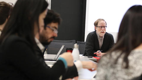 Image of Weatherhead Research Cluster Chair Alastair Iain Johnston at the Weatherhead Forum