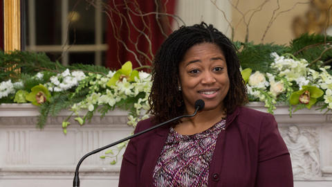 Naima Green at Manshel Lecture Reception