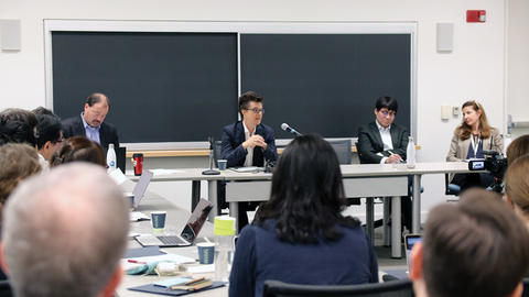 Image of panel speaking at WCFIA orientation