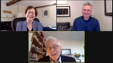 Zoom screenshot of Weatherhead Forum on the pandemic and globalization