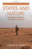 Book cover for States and Nature, Man with his back turned to viewer standing alone in the desert