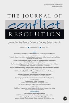 The Journal of Conflict Resolution cover