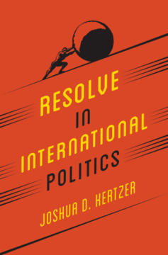 Book cover of Resolve in International Politics