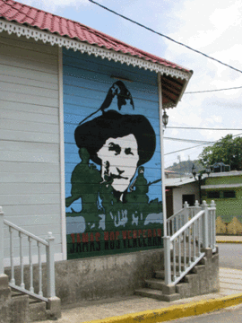 FSLN mural that says They will never defeat us