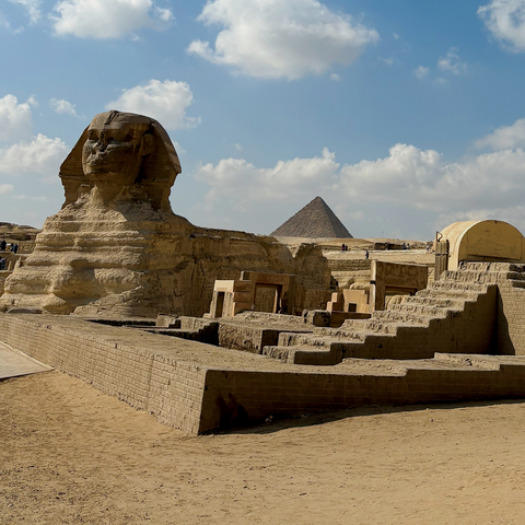 The sphinx at Giza. 