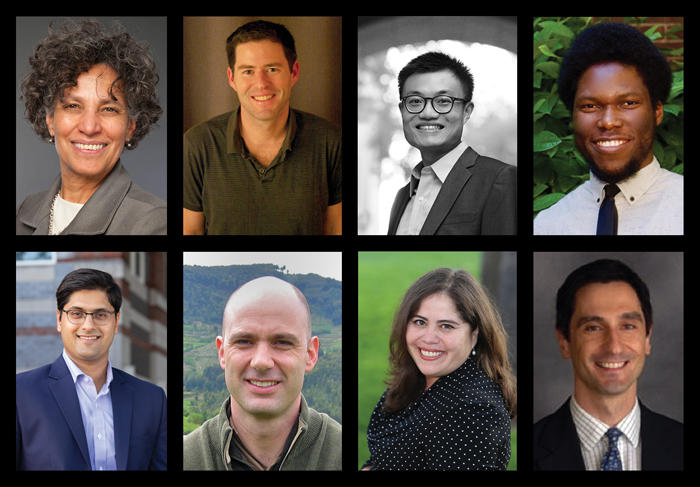 Collage of the 8 new Faculty Associates