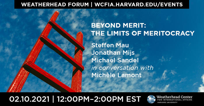 Event graphic for Feb 10 forum featuring a red ladder reaching up to a blue sky