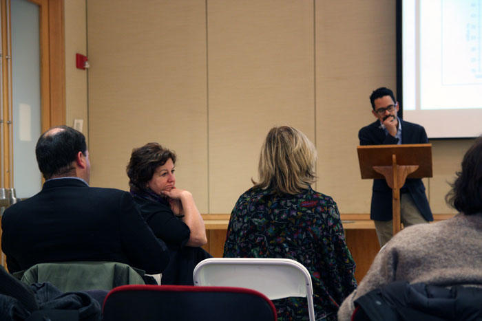 Image of Sunil Amrith and Michele Lamont at Director's Lunch Seminar