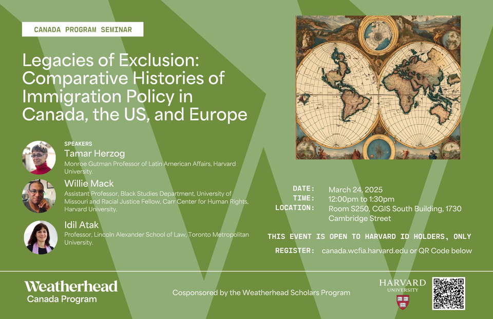 Legacies of Exclusion: Comparative Histories of Immigration Policy in Canada, the US, and Europe