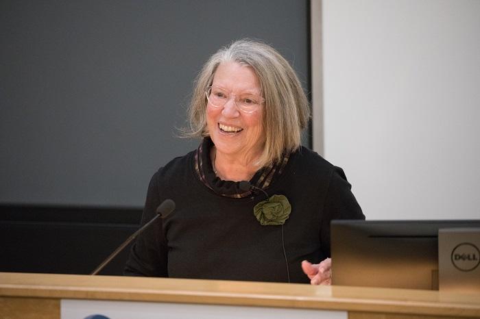 Image of Nancy Fraser at podium