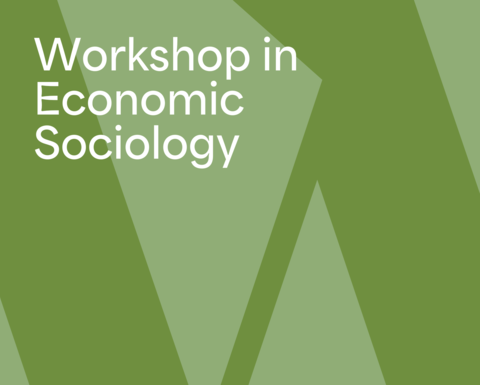 Graphic shows seminar title against duotone green background.