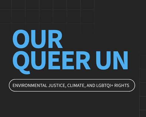 Our Queer Planet: Our Queer UN: Environmental Justice, Climate, and LGBTQI+ Rights
