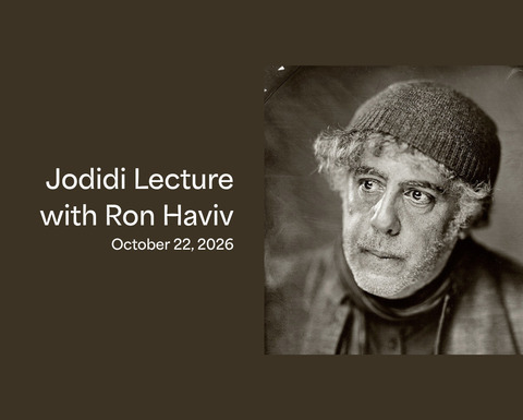 Headshot of Ron Haviv alongside some basic event text. 