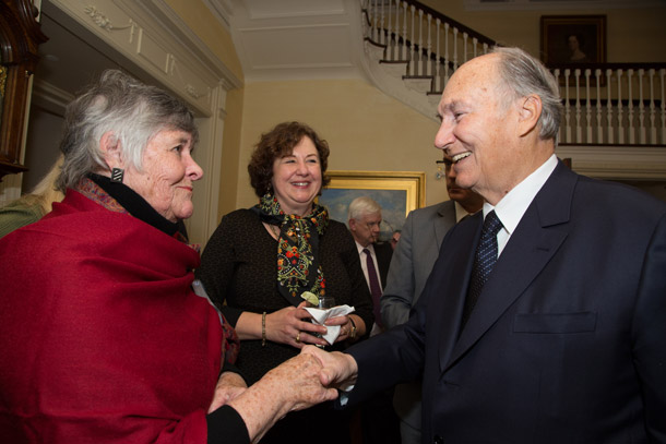 Image of His Highness the Aga Khan at the Reception