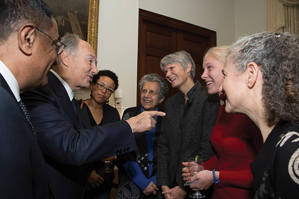 Image of His Highness the Aga Khan at the reception