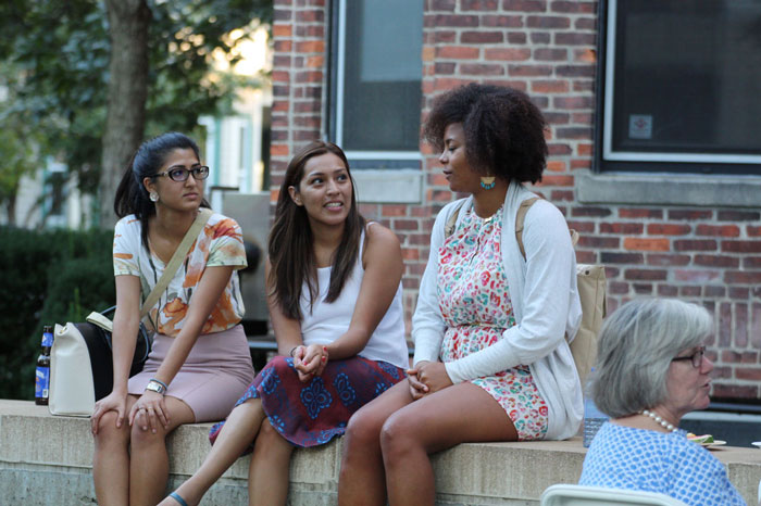 Image of students and affiliates at clambake