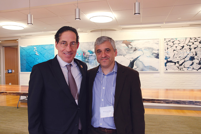 Image of Steven Levitsky and Congressman Jamie Raskin at the Constitutional Hardball conference