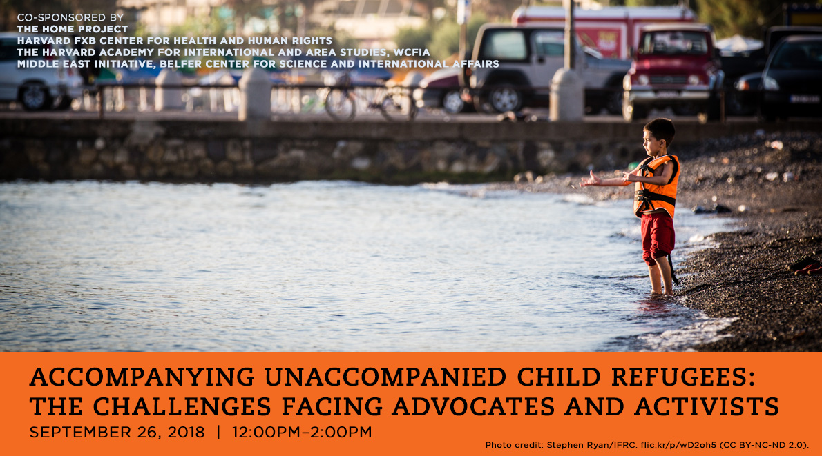 Image of refugee child in Greece