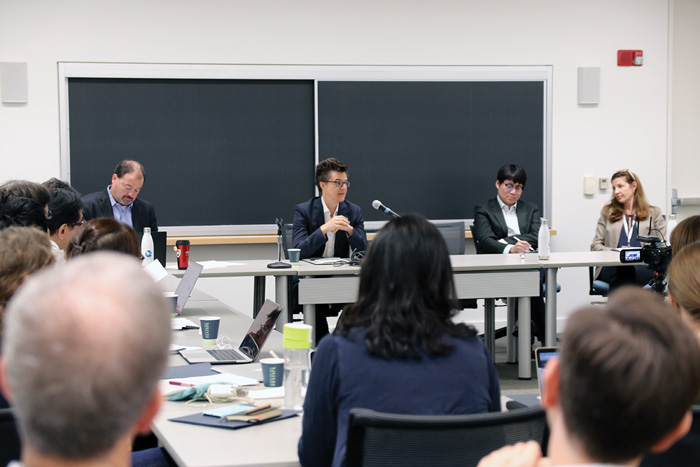 Image of panel speaking at WCFIA orientation