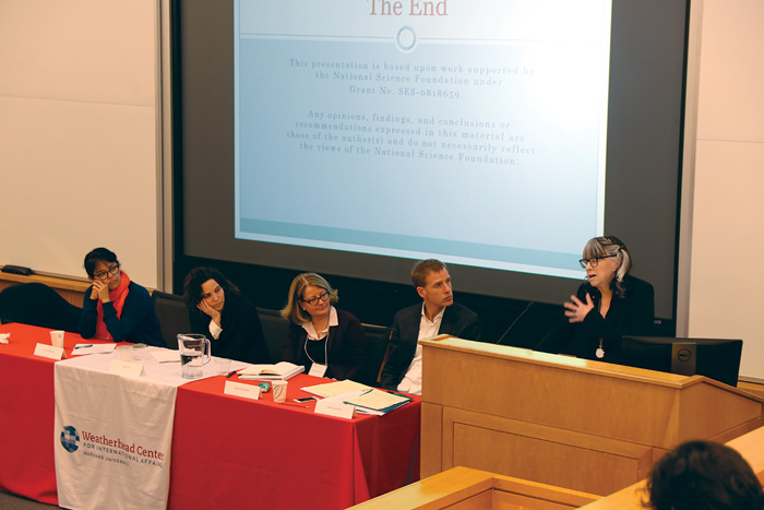 Image of panelists at the Inequality Conference